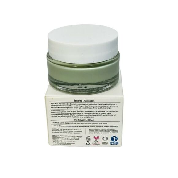 New Earth Harbor Aqua Aura Reparative Eye Cream Seaweed Collagen + Blue Tansy - Picture 2 of 2